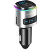 4smarts, Trasmettitore FM Bluetooth, Caricatore Auto USB e USB-C PD 18W, Nero