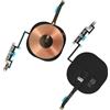 Clappio RicevitoreWireless iPhone 11 Pro Connettore Pulsante Volume Nero