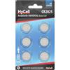 HyCell Batteria a bottone CR 2025 3 V 6 pz. 140 mAh Litio CR2025