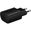 Samsung Caricatore da Muro USB-C Power Delivery 15W Originale Nero