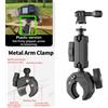 Per DJI / Insta360 X3 X4 Go3 fotocamera Metallo morsa moto bicicletta montaggio