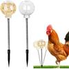 CVASNF 2 distributori di cibo per polli e galline interattivi, giocattolo per anatre