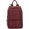 Scharlau Zaino KM4 in pelle, colore bordeaux, BA03-L02BU, bordeaux, 25 x 34 x 9 cm, Business