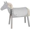 roba set di accessori per cavallo da gioco outdoor roba Style - coperta e cavezza per cavallo da volteggio - accessorio per bambini dai 3 anni - microfibra facile da pulire - grigio