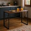 FurnitureR Tavoli per banchetti per uffici, tavoli pieghevoli per sale riunioni, scrivania per pause caffè, cornice in MDF e metallo, scrivania portatile per computer, senza montaggio richiesto, L100