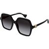 Gucci OCCHIALI DA SOLE GUCCI GG 1072S COLORE 001 NERO LENTE GRIGIA DONNA SUNGLASSES
