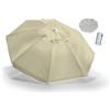 SACAR Ombrellone Mare Ecru Antivento Ø 220 Cm In Alluminio Sacar 31124