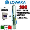 POMPA SOMMERSA POZZI LOWARA 2GS11M 2GS11 HP1.5 50LT/MIN 13,3BAR MAX