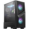 MSI MAG FORGE 100R computer case Midi Tower Nero, Trasparente