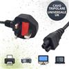 New Net Cavo per Alimentatore Tripolare Inglese - C5 per TV Televisione 200cm