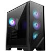 MSI MAG FORGE 320R AIRFLOW computer case Micro Tower Nero, Trasparente