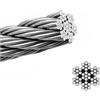 EASYHOME FUNE CAVO CORDA ACCIAIO INOX AISI 316 Ø 5 MM X 25 MT 49 FILI ROTTURA 1450 KG
