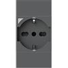 4box - Presa smart P40 S compatibile con Bticino® LivingNow™. Colore Antracite. Connessa tramite WiFi, controllabile con App 4box e assistenti vocali Amazon Alexa e Google Home.
