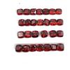 Gemworldjaipur Granato naturale taglio cuscino pietra preziosa granato rosso lotto sfuso 78 ...