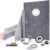 VEVOR Kit Cordolo Doccia 1524 x 965,2 mm Kit Piatto Doccia Scarico Offset ABS