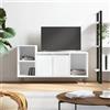 VidaXL Mobile Porta TV Bianco 100x35x55 cm in Legno Multistrato