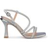 Alma en Pena Sandali Eleganti Cerimonia Estivi con Strass Colore Argento