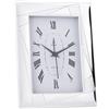 First Class OROLOGIO SVEGLIA IN ARGENTO RETRO 9x13 LEGNO BIANCO ER212/OR