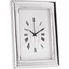 First Class OROLOGIO SVEGLIA IN ARGENTO 10X15 RETRO LEGNO BIANCO ER210/OR