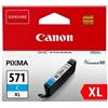 Canon CARTUCCIA ORIGINALE CANON 0332C001 CLI571CXL 11ml 680 Pagine C Ciano