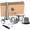 I Cafilas Capsule di caffè riutilizzabili per Nespresso, filtro caffè in acciaio inox