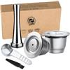 I Cafilas Capsule di caffè riutilizzabili per Nespresso, filtro caffè in acciaio inox