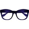 OPULIZE BIG Blue Light Blocking Glasses - Bold Oversized Round Fashion Frame - Anti-Glare Anti-Reflective Computer Gaming - UV & Eyestrain Protection - Indigo Blue - Mens Womens