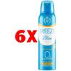 Breeze 6 X Breeze Deodorante Spray 150 Ml. Blue 0% Sali di Alluminio