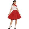 W WIDMANN MILANO Party Fashion - Costume anni '50, gonna e sciarpa a pois, rockabilly, rock'n'roll, carnevale