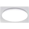 Plafoniera Opaca led Slim Tonda Ricambio Camper 12V 18W 6000K Universale H 4cm