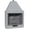 Marsi Camin Camino A Legna In Ghisa Aperto Prefabbricato 97x55x137H M 100 TGH Marsicamin