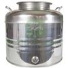 UTENSILERIA 1PZ FUSTO INOX PER OLIO GRAFFATO LT.30 Ø MM.310X480H.: