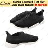 Clarks Trigenic2 Tact Tacchi piatti Nero Nubuck 26180731