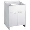 Mongardi MOBILE LAVATOIO IN PVC BIANCO CON SIFONE cm.60x50x85h