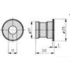 CISA 06086.00 BOCCHETTA A PAVIM SERRATURA 57215- CISA- 1,0 pz