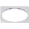 Plafoniera Opaca led Slim Tonda Ricambio Camper 12V 18W 6000K Universale H 4cm