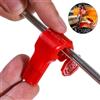 DIAMETRO 6 MM GANCIO BLOCCO ANTITACCHEGGIO ROSSO ESPOSITORE STOP LOCK NEGOZIO xf