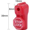 ROSSO ANTIFURTO STOPLOCK BLOCCO ANTITACCHEGGIO NEGOZIO ESPOSITORI ETICHETTA er