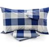 GABEL Completo Copripiumino GABEL Wilson Blu 2 piazze Matrimoniale 100% cotone