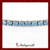 Suggestivo Bracciale Tennis Acquamarina Donna in Argento 925 Rodiato Oro Bianco