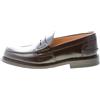MILLE885 scarpe uomo Mocassino College in pelle spazzolata nero mascherina penny