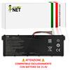 New Net Batteria compatibile con Acer TravelMate Spin B3 TMB311R-33 15.4V 3550mAh
