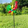 Girandola a vento per giardino, gallo in ferro, ornamento per prato,