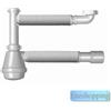 Bonomini Sifone per lavello cucina due vie 2 vasche estensibile comprimibile 1"1/2 -40 50