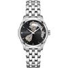 Hamilton Orologio da donna nero HAMILTON Jazzmaster Open Heart H32215130 inutilizzato ...