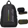 Invicta Zaino Ufficio Invict-Act Plus Led, Nero, + BUSTINA R.PLUS INVICTA LOGO