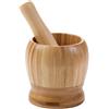 Jauhmui Mortaio e pestello di legno per cucina, Pestello,spezie, Pepe, Aglio E Noci