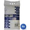 Maurer 4x CEMENTO BIANCO MAURER EDILBRIKO SACCO KG 5