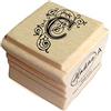 Aladine - Timbro alfabeto arabesco - Supporto in legno - Scrapbooking e Carteria Creativa - Lettera C
