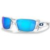 Oakley FUEL CELL 9096 POLISHED CLEAR + PRIZM SAPPHIRE + NEW ORIGINAL SUNGLASSES